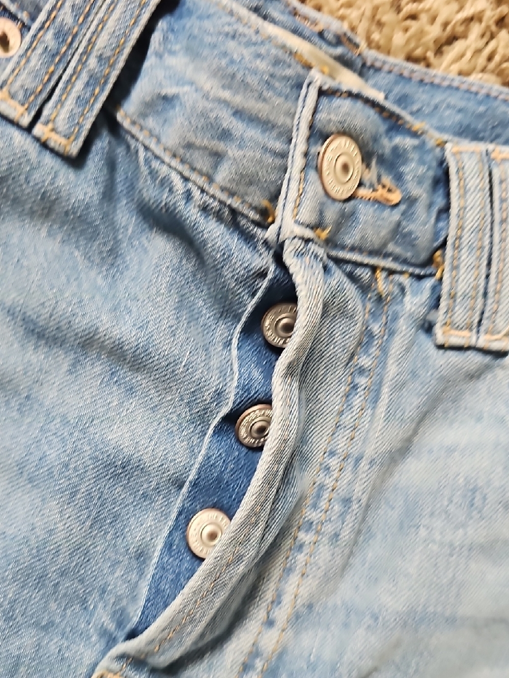 NWT We The Free Montana Shorts Jean Bermuda 27 Cowgirl Blues Cotton - Picture 7 of 12